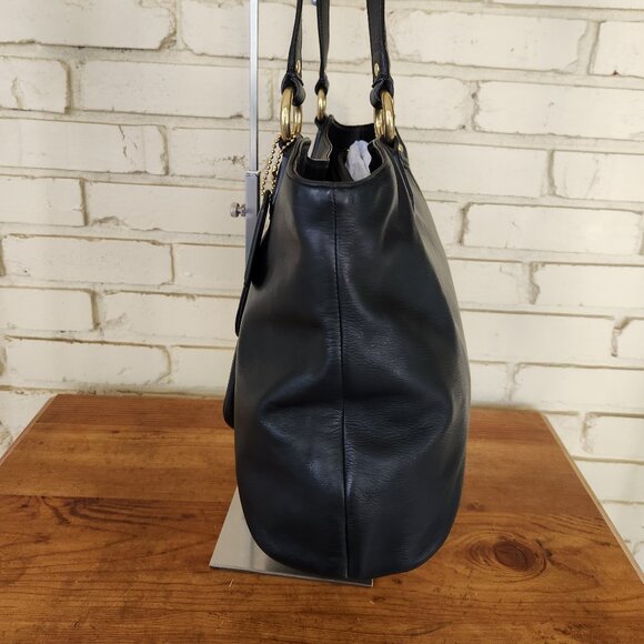 Euc Coach Campbell Belle Black Leather Shoulder Bag Purse - Picture 6 of 15